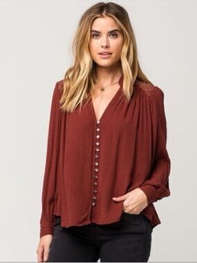 Authentic Canyon Rose Button down Blouse